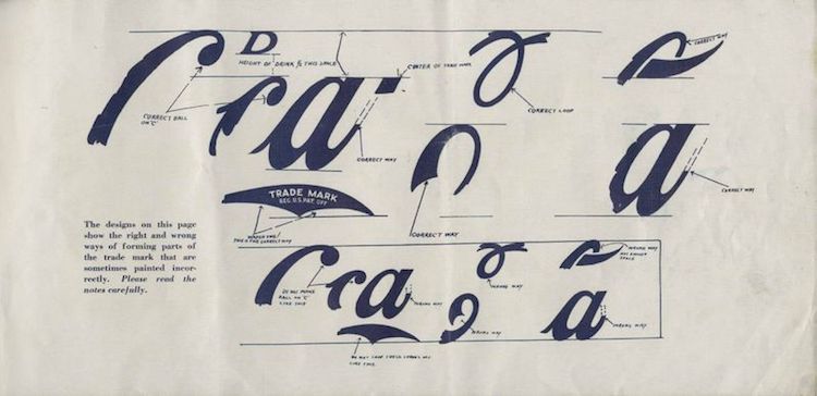 Guideline and brand book Coca-Cola 20th century